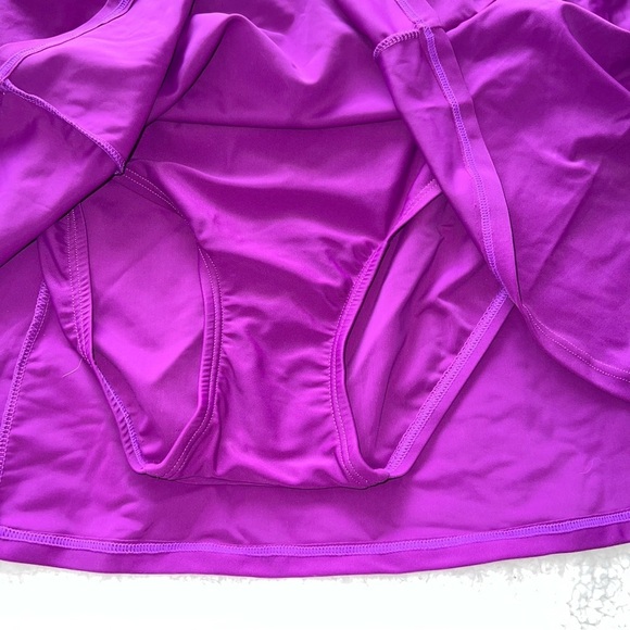 Swimsuit For All Purple Halter Top Cup Flattering One Piece Swimsuit NWT Size 16 - Picture 9 of 12